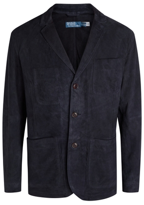 Polo Ralph Lauren Single-breasted Suede Jacket - Navy - L