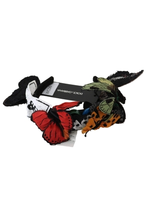 Dolce & Gabbana  Tiara Floral Butterfly Sequin Diadem Headband