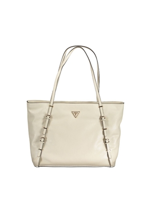 Beige Polyethylene Handbag