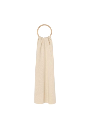 Cream Recycled Polyester Scarf - One Size