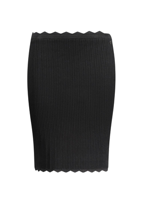 Black Viscose Skirt - XS