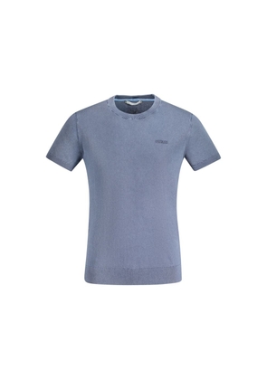 Blue Cotton Sweater - L