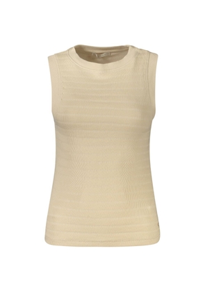 Guess Jeans Beige Cotton Tank Top - XS