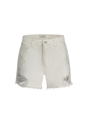 Guess Jeans White Cotton Short - W24