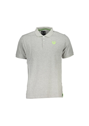 Gianmarco Venturi Gray Cotton Polo Shirt - M