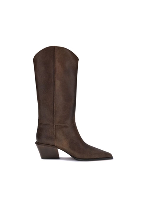 Paris Texas Brown Leather Boots - EU41/US11