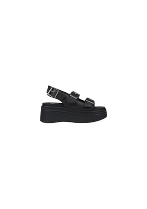 Tommy Hilfiger Jeans Black Leather Sandal - EU41/US11
