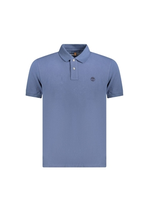 Blue Cotton Polo Shirt - S