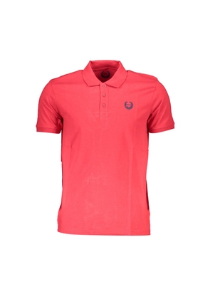 Gianmarco Venturi Red Cotton Polo Shirt - M