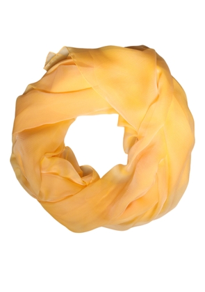 Yellow Silk Rectangle Wrap Shawl Scarf