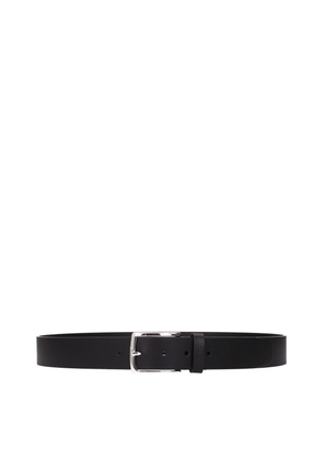 Black Leather Regular Belts - 100 cm / 40 Inches