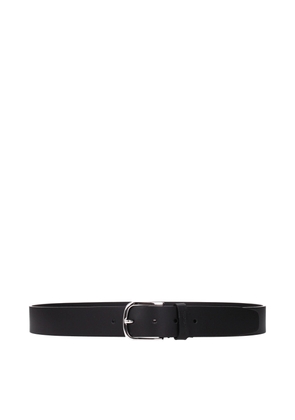 Black Leather Regular Belts - 100 cm / 40 Inches