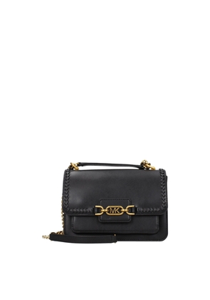 Michael Kors Black Leather Shoulder Bags