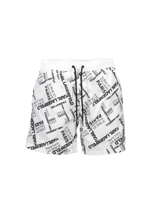 Karl Lagerfeld White Polyester Swimwear - S