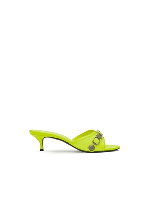 Balenciaga Yellow Leather Mules - EU37/US7