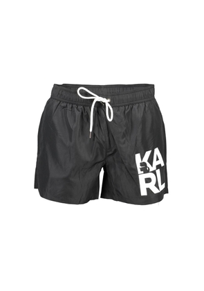 Karl Lagerfeld Black Polyester Swimwear - S