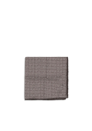 Brunello Cucinelli Silk Pocket Square with woven design