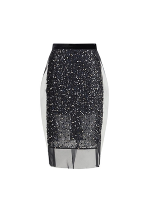 Sacai Sequin Embroidery Skirt - 1