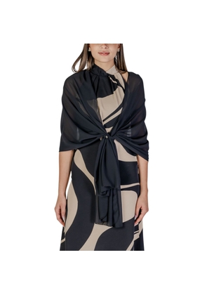 Rinascimento Black Polyester Scarf