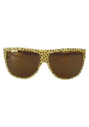 Dolce & Gabbana Yellow Stars Acetate Square Shades DG4125 Sunglasses