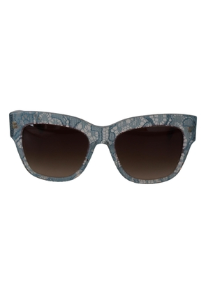 Dolce & Gabbana Blue Lace Acetate Crystal Butterfly DG4231 Sunglasses