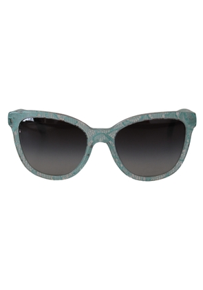 Dolce & Gabbana Blue Lace Acetate Crystal Round DG4190 Sunglasses