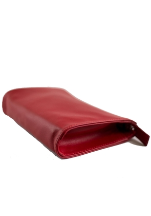 minimal leather make-up bag - U ROSSO