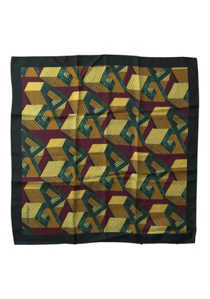Dolce & Gabbana Multicolor Printed Square Handkerchief Scarf