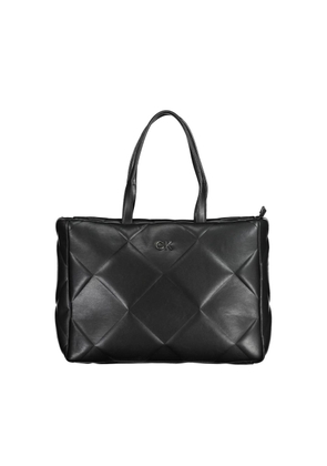 Black Polyester Handbag