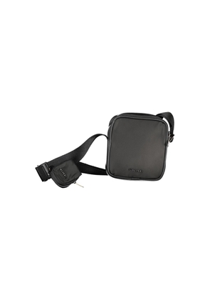 Black Polyester Shoulder Bag