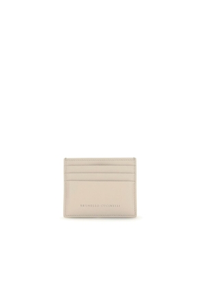 Brunello Cucinelli Beige Calf Leather Bos Taurus Wallet