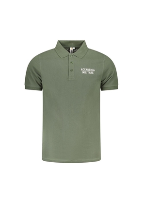 Green Cotton Polo Shirt - S