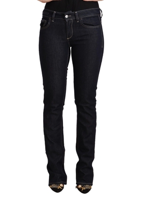 GF Ferre Black Cotton Stretch Low Waist Skinny Denim Jeans - W26