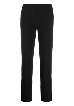 PAROSH cropped elasticated leggings - XS BLACK