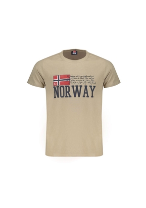 Beige Cotton T-Shirt - XL