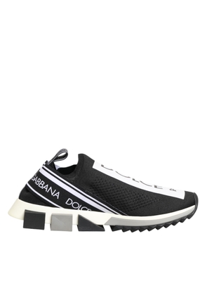 Dolce & Gabbana Black Slip On Sorrento Men Sneakers Shoes - EU42.5/US9.5