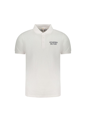 White Cotton Polo Shirt - S