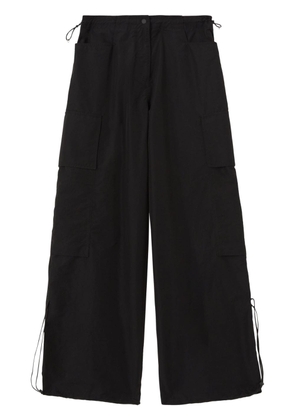 PALM ANGELS high-rise parachute trousers - 38 BLACK