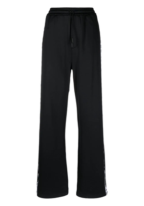 DSQUARED2 logo-tape wide-leg track pants - XS BLACK