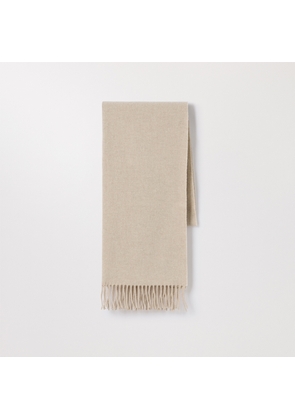 The Oversized Cashmere Wool Scarf Beige