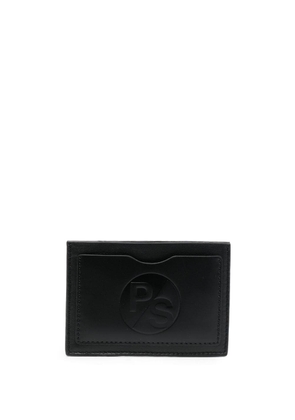 PAUL SMITH debossed-logo leather cardholder - U BLACK