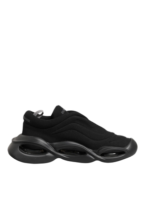 Dolce & Gabbana Black Lace Up Wave Low Top Men Sneaker Shoes - EU44/US11