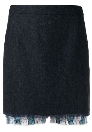 THOM BROWNE layered mini skirt - 42