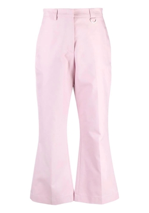 MSGM pressed-crease cotton tailored trousers - 38 PINK