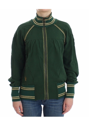 John Galliano Green Mock Zip Cardigan Sweatshirt Sweater Jacket - S