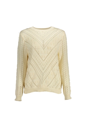 White Polyester Sweater - S