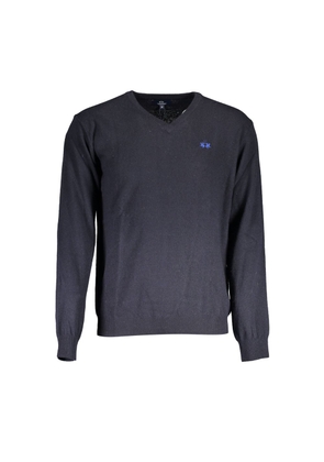 Blue Wool Sweater - L