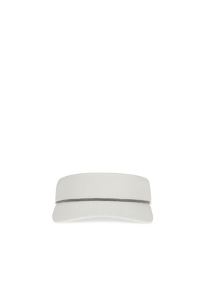 Brunello Cucinelli Nylon Visor with Shiny Band - L