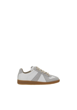 Margiela White Calf Leather Bos Taurus Low Top Sneakers - EU39/US9