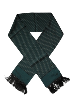 Dark Green Fantasy Fringes Neck Wrap Scarf